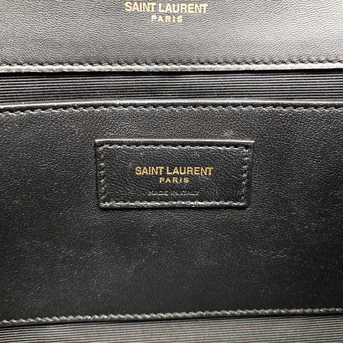 Pre-owned Yves Saint Laurent KATE Black velour 474366 shoulderbag | stylenewstar