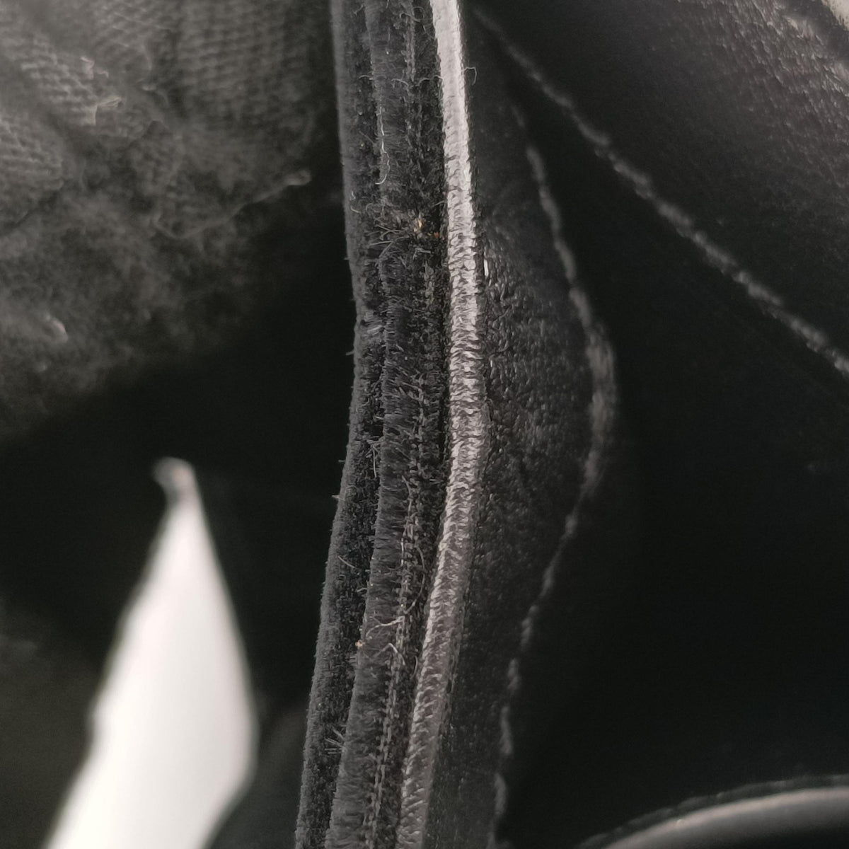 Pre-owned Yves Saint Laurent KATE Black velour 474366 shoulderbag | stylenewstar