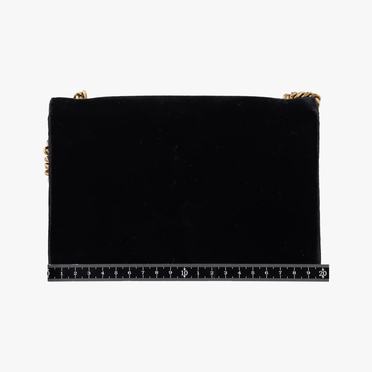 Pre-owned Yves Saint Laurent KATE Black velour 474366 shoulderbag | stylenewstar
