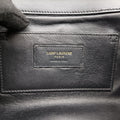 Pre-owned Yves Saint Laurent Monogram Envelope Black Leather 396909 shoulderbag | stylenewstar