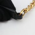 Pre-owned Yves Saint Laurent Monogram Envelope Black Leather 396909 shoulderbag | stylenewstar