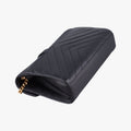 Pre-owned Yves Saint Laurent Monogram Envelope Black Leather 396909 shoulderbag | stylenewstar