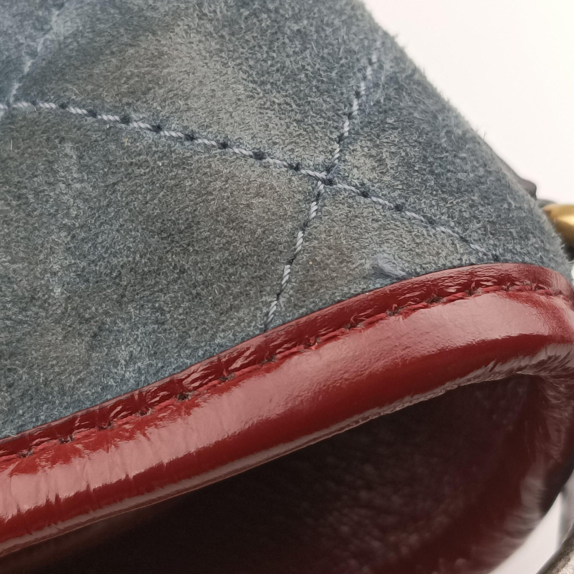 GABRIELLE Blue×Black×Red Leather×Suede A93825 24235091ガブリエル ブルー×ブラック×レッド レザー×スエード A93825 24235091