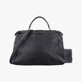 PEEKABOO Large Black Leather 8BN210 8BN210-BKK-119.2516ピーカブー ラージ ブラック レザー 8BN210 8BN210-BKK-119.2516