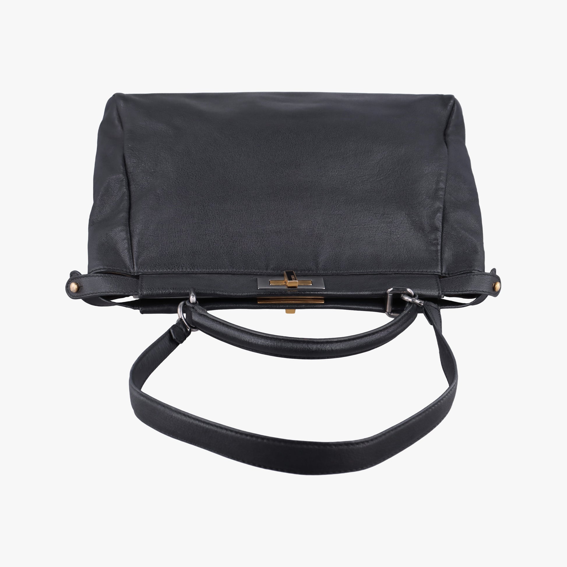 PEEKABOO Large Black Leather 8BN210 8BN210-BKK-119.2516ピーカブー ラージ ブラック レザー 8BN210 8BN210-BKK-119.2516