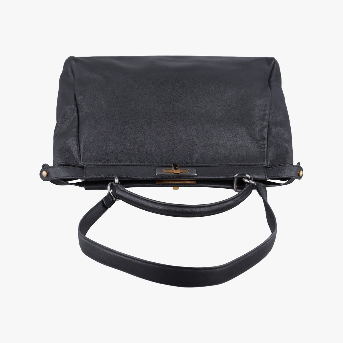 PEEKABOO Large Black Leather 8BN210 8BN210-BKK-119.2516ピーカブー ラージ ブラック レザー 8BN210 8BN210-BKK-119.2516