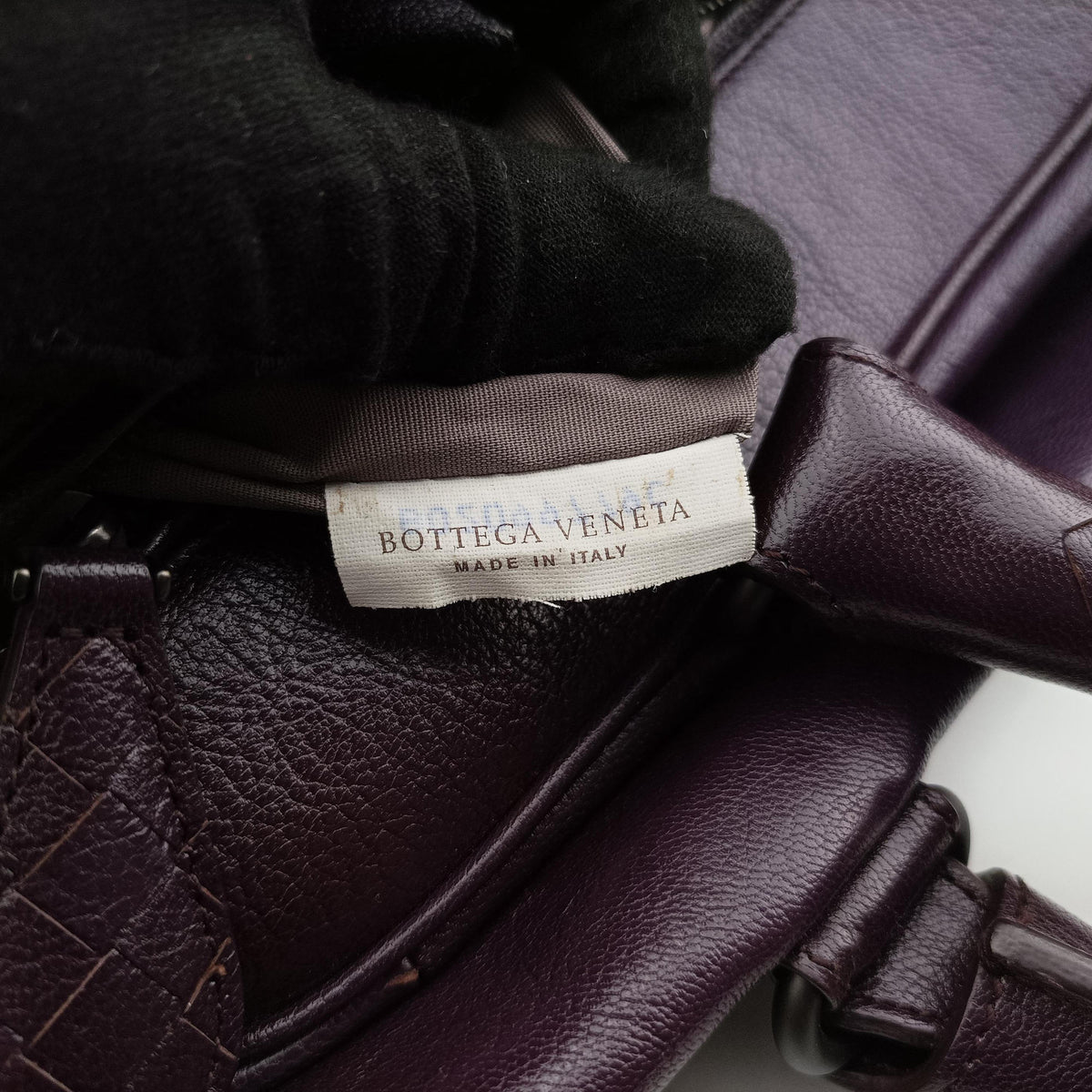 Intrecciato business Purple Leather B02099779Cイントレチャート ビジネス パープル レザー B02099779C