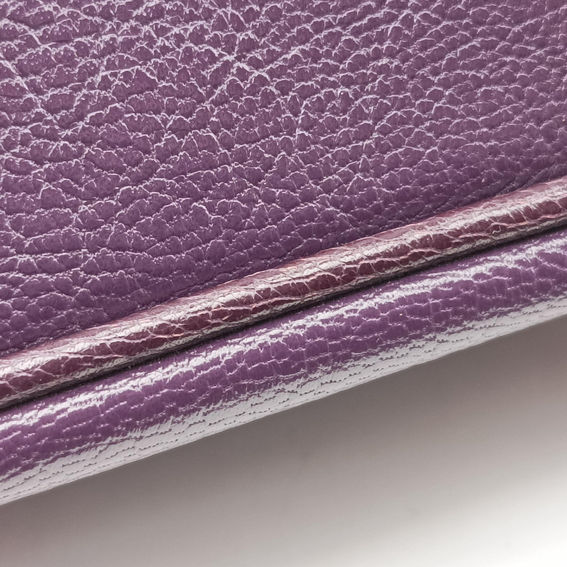 Intrecciato business Purple Leather B02099779Cイントレチャート ビジネス パープル レザー B02099779C
