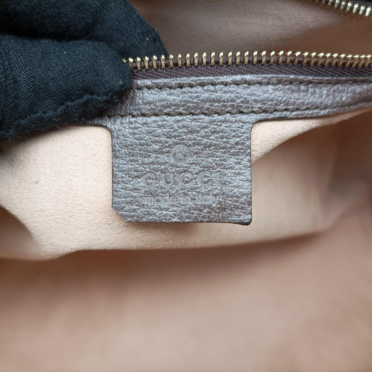 Pre-owned Gucci Ophidia Beige×Brown PVC coated canvas×Leather 524537 shoulderbag | stylenewstar