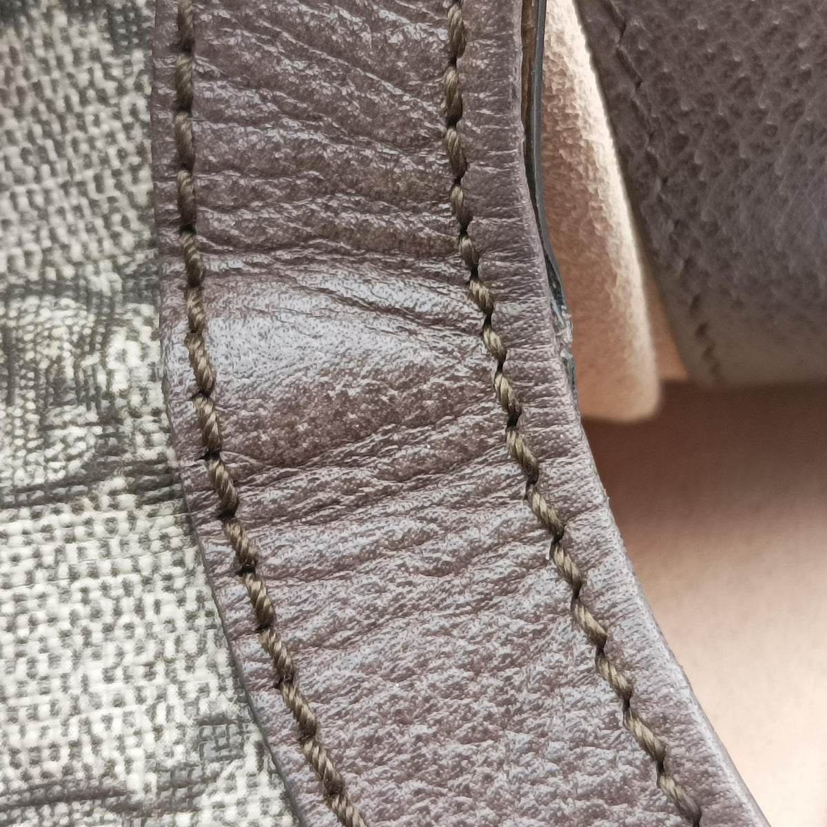 Pre-owned Gucci Ophidia Beige×Brown PVC coated canvas×Leather 524537 shoulderbag | stylenewstar