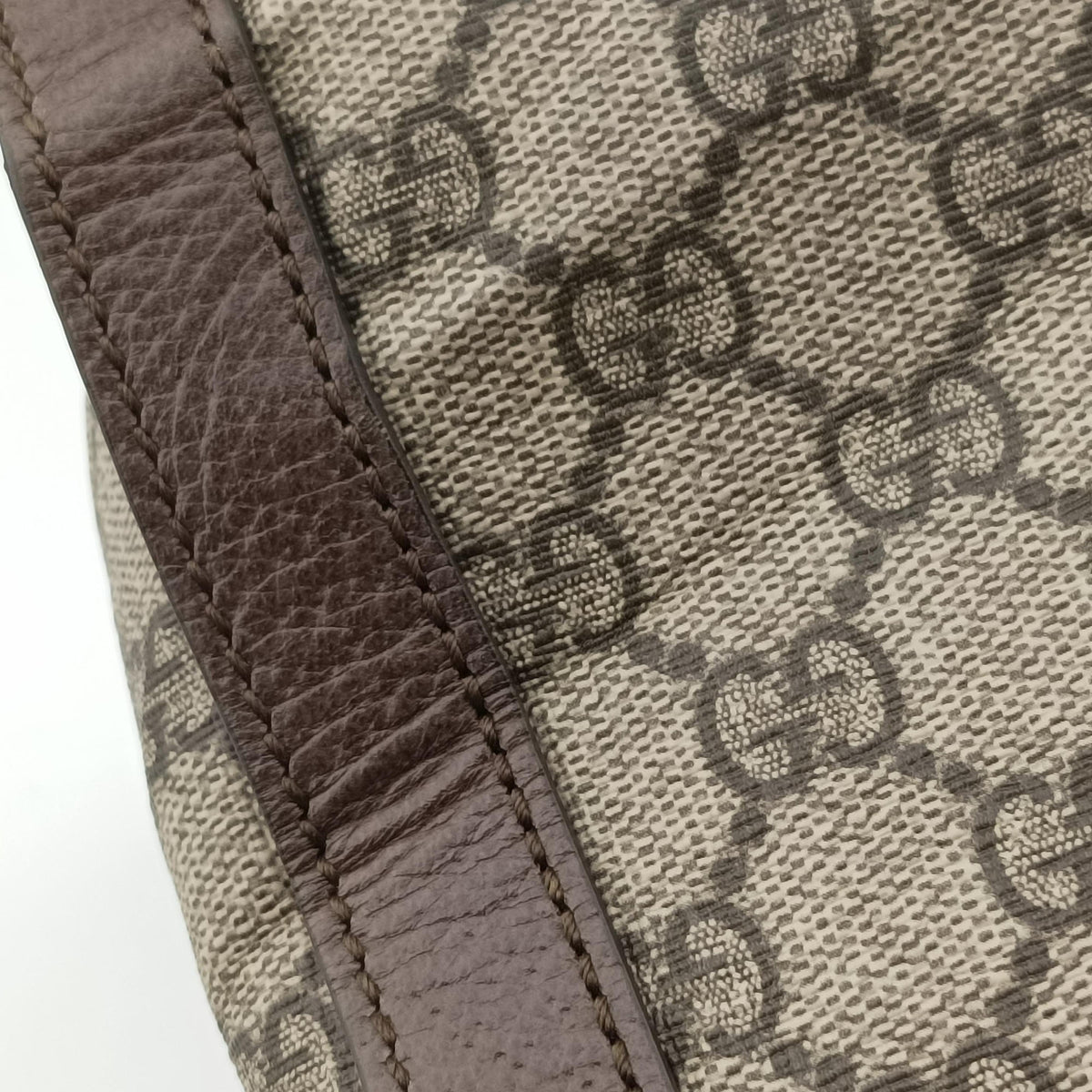 Pre-owned Gucci Ophidia Beige×Brown PVC coated canvas×Leather 524537 shoulderbag | stylenewstar