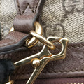 Pre-owned Gucci Ophidia Beige×Brown PVC coated canvas×Leather 524537 shoulderbag | stylenewstar