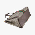 Pre-owned Gucci Ophidia Beige×Brown PVC coated canvas×Leather 524537 shoulderbag | stylenewstar