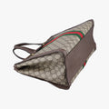 Pre-owned Gucci Ophidia Beige×Brown PVC coated canvas×Leather 524537 shoulderbag | stylenewstar