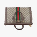 Pre-owned Gucci Ophidia Beige×Brown PVC coated canvas×Leather 524537 shoulderbag | stylenewstar