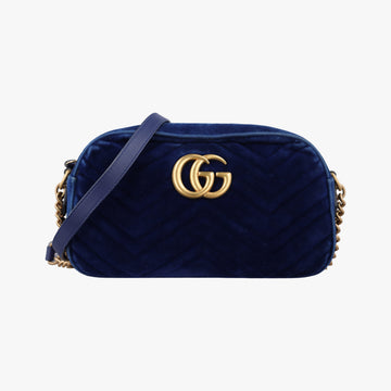 GG Marmont Blue velour 447632 H024258257GGマーモント ブルー ベロア 447632 H024258257