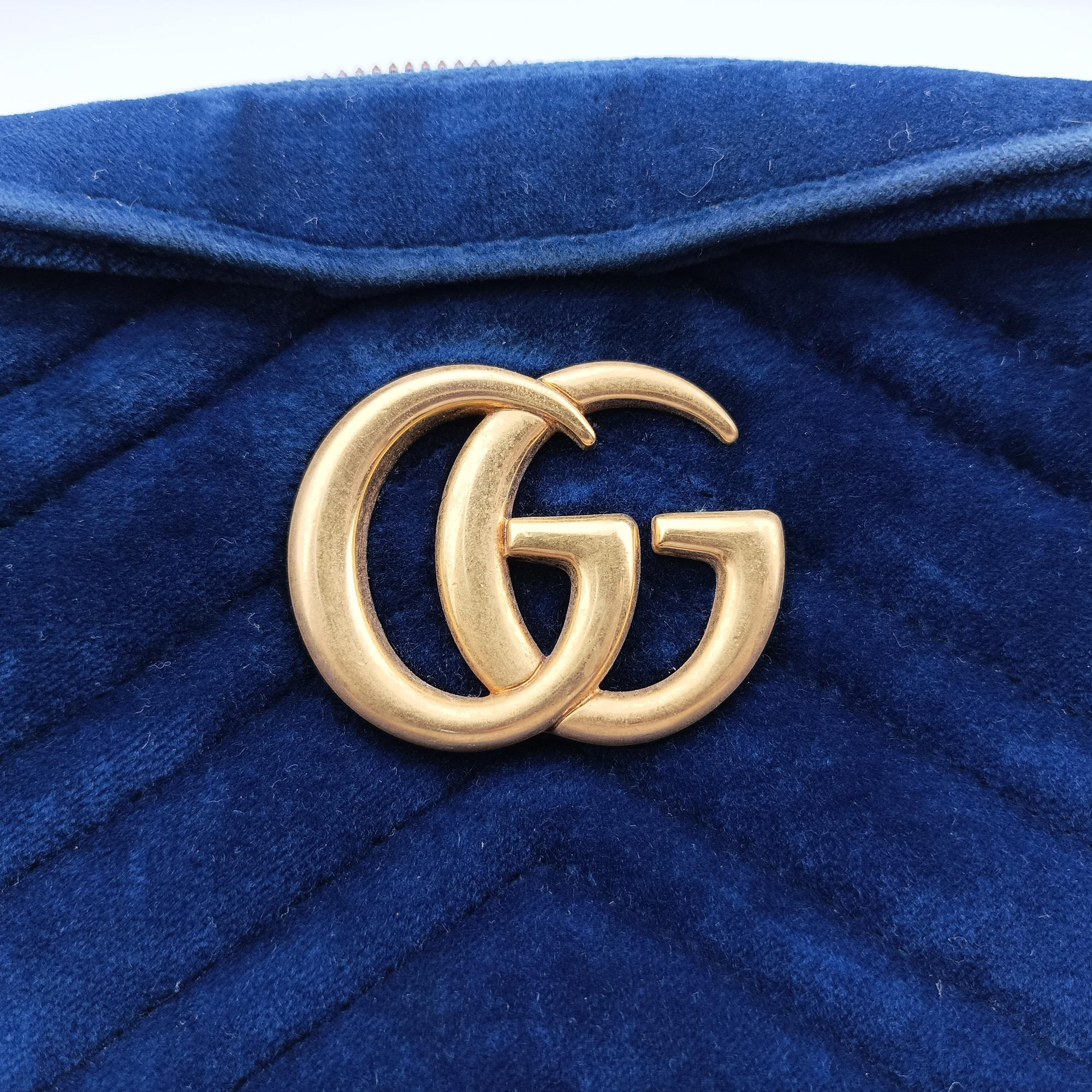 GG Marmont Blue velour 447632 H024258257GGマーモント ブルー ベロア 447632 H024258257
