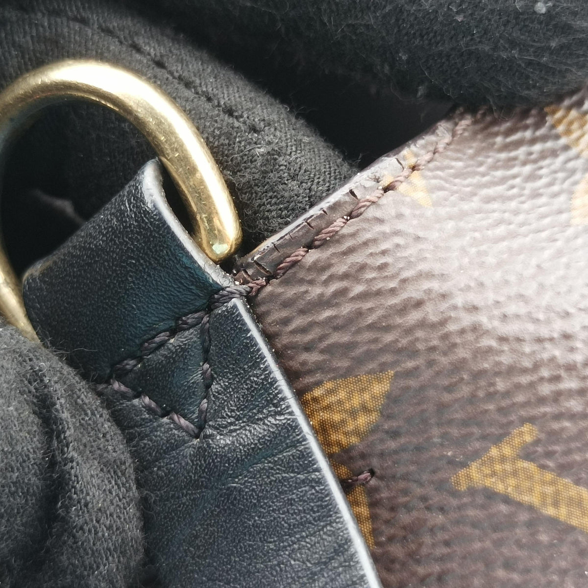 Pre-owned Louis Vuitton NeoNoe BROWN×Noir Monogram Canvas M44020 shoulderbag | stylenewstar