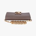 Pre-owned Louis Vuitton LOUISE MM Brown Leather M94647 shoulderbag | stylenewstar