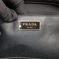 Pre-owned Prada Galleria Black SAFFIANO Leather BN2274 shoulderbag | stylenewstar