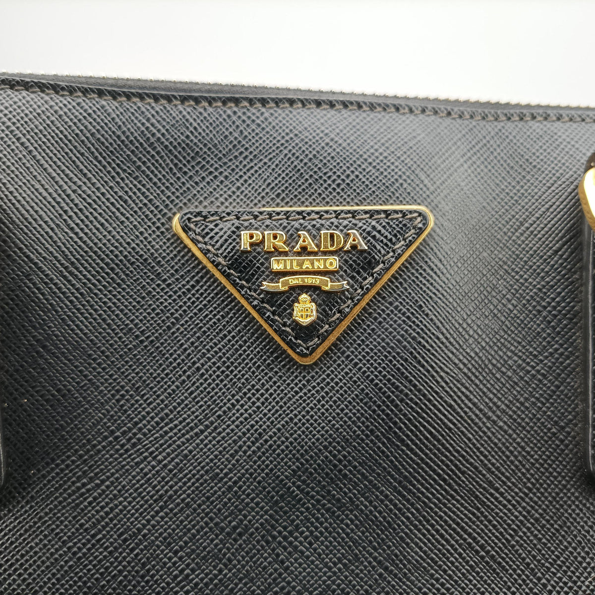Pre-owned Prada Galleria Black SAFFIANO Leather BN2274 shoulderbag | stylenewstar