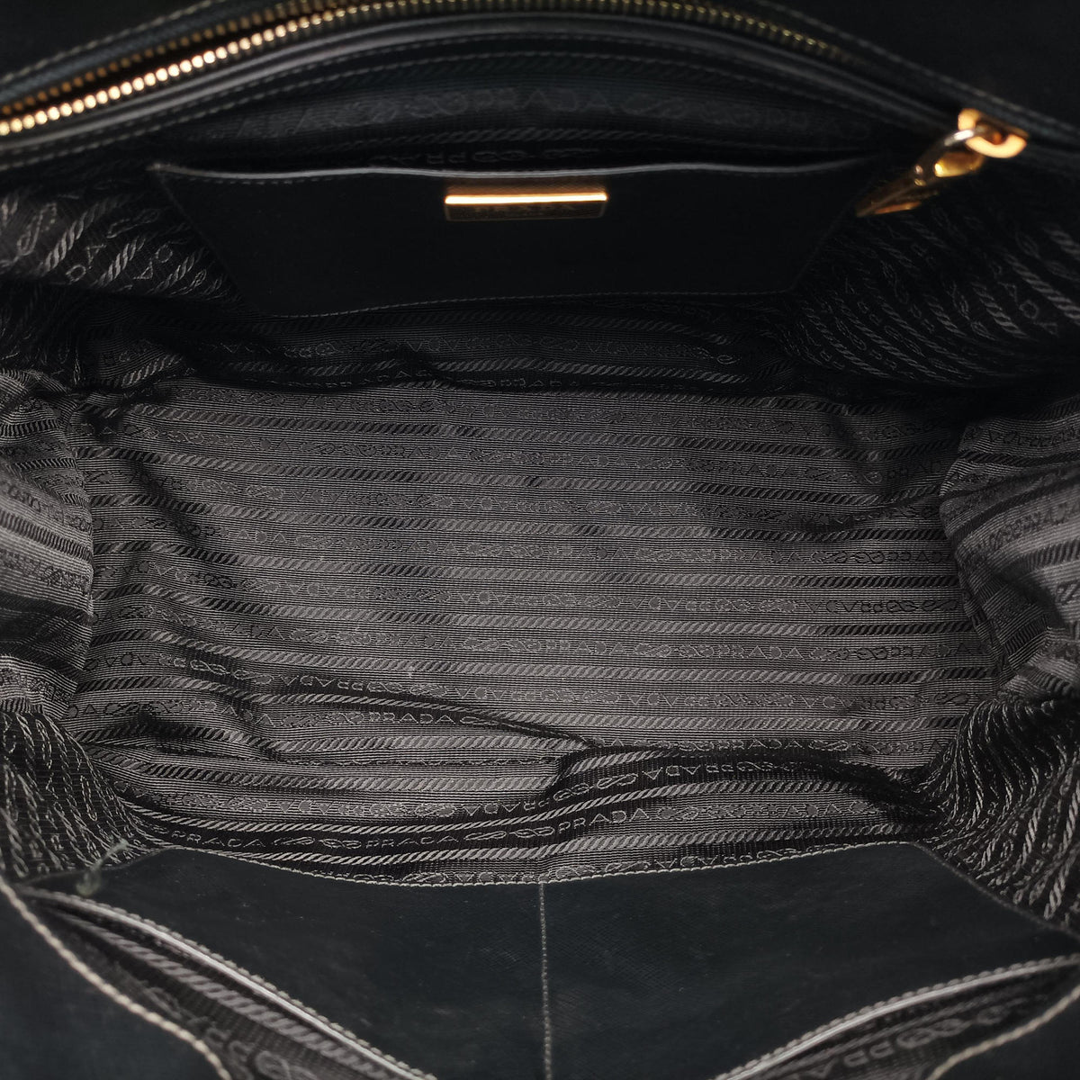 Pre-owned Prada Galleria Black SAFFIANO Leather BN2274 shoulderbag | stylenewstar