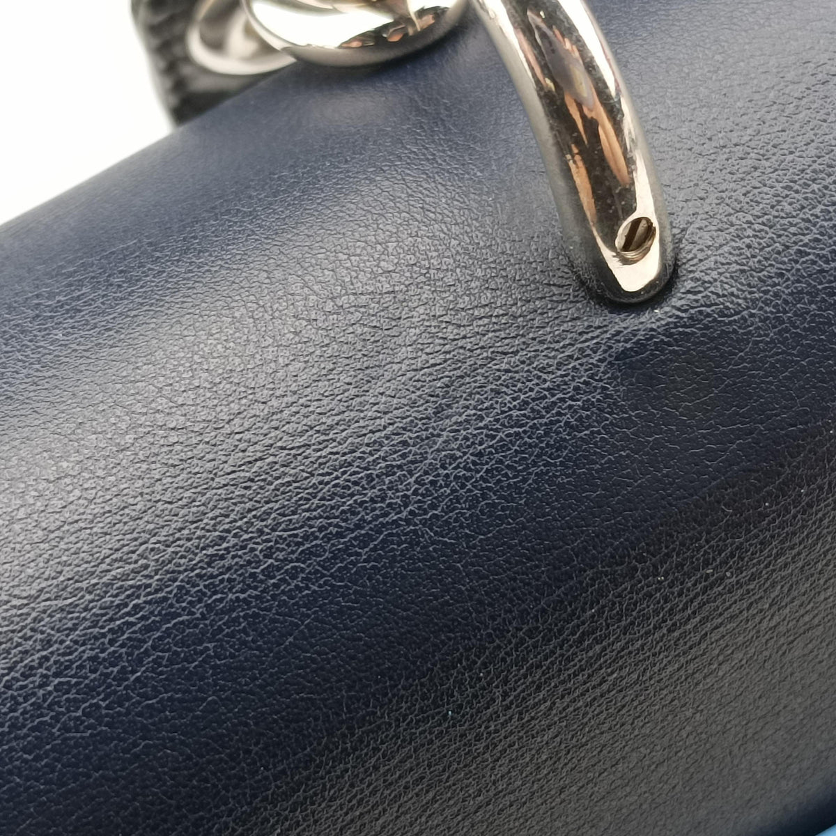 Pre-owned Christian Dior Be Dior Navy×Blue Leather  shoulderbag | stylenewstar