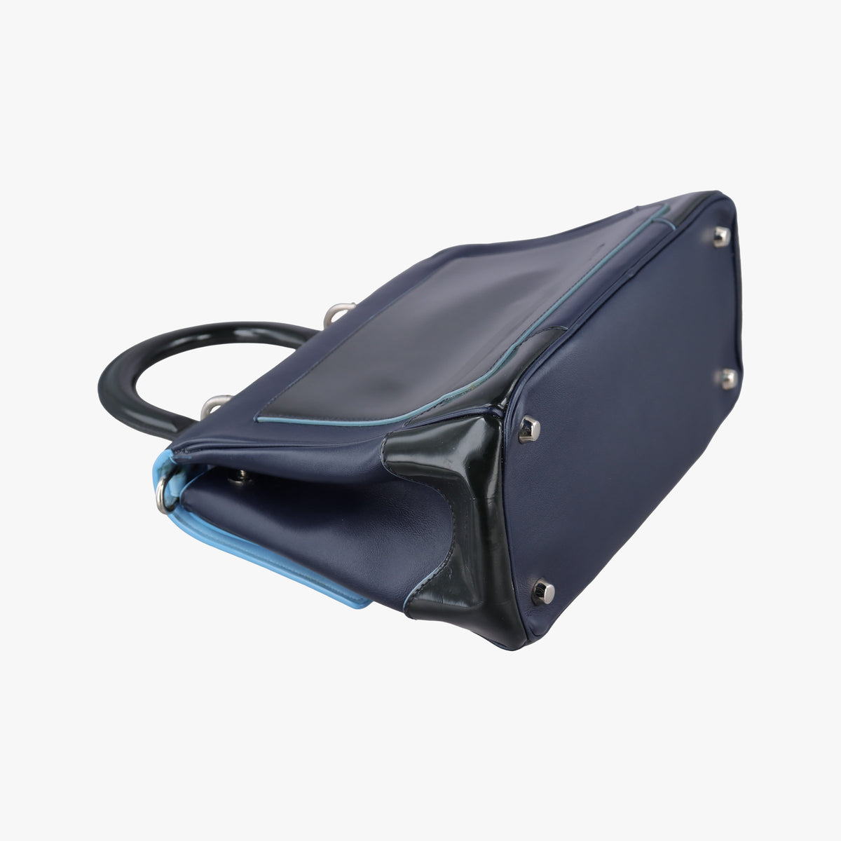 Pre-owned Christian Dior Be Dior Navy×Blue Leather  shoulderbag | stylenewstar