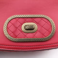 Luna Intrecciato Red lambskin B07601913Cルナ イントレチャート レッド ラムスキン B07601913C