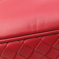 Luna Intrecciato Red lambskin B07601913Cルナ イントレチャート レッド ラムスキン B07601913C