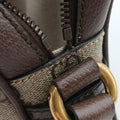 Ophidia Beige×brown PVC coated canvas×Leather 598127 A036151156オフィディア ベージュ×ブラウン PVCコーティングキャンバス×レザー 598127 A036151156