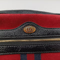 OPHIDIA Black×red suede×leather 517350 オフィディア ブラック×レッド スエード×レザー 517350 