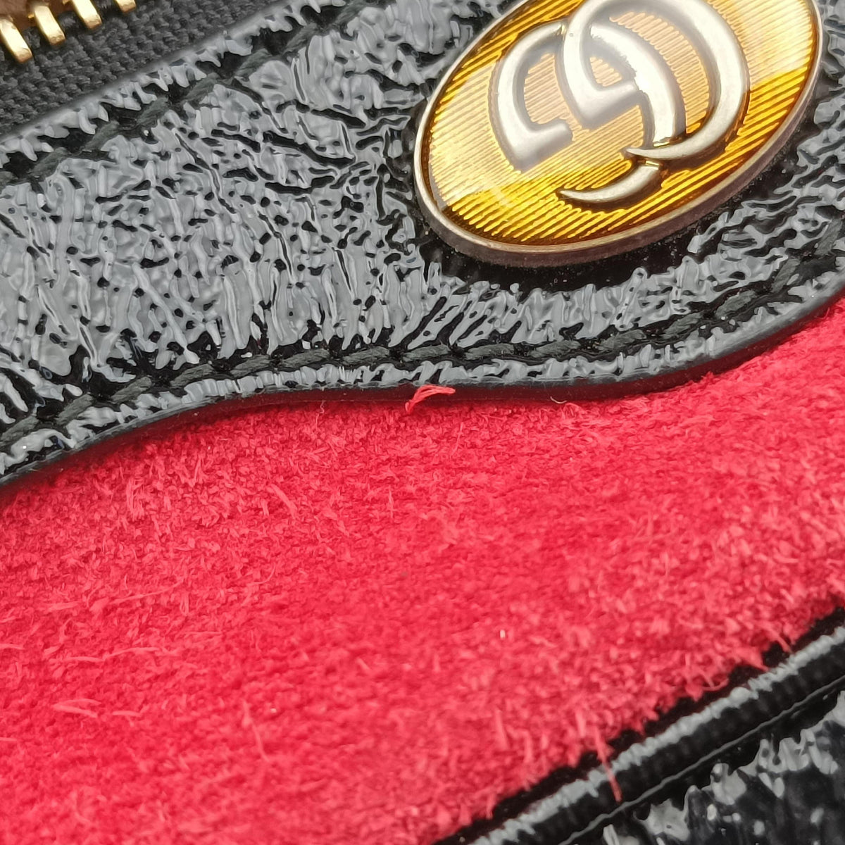 OPHIDIA Black×red suede×leather 517350 オフィディア ブラック×レッド スエード×レザー 517350 