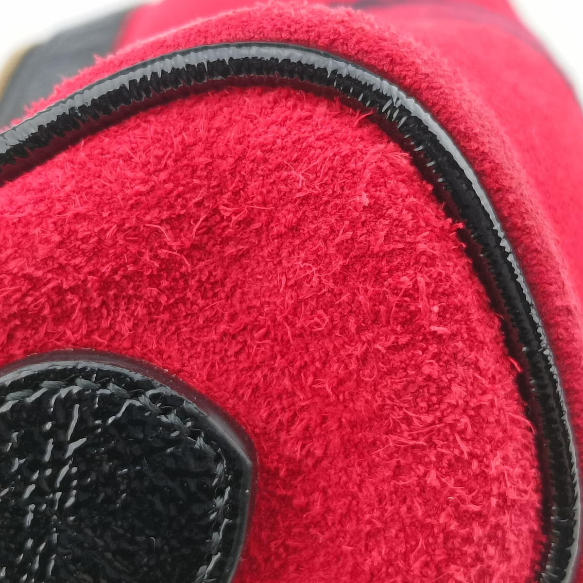 OPHIDIA Black×red suede×leather 517350 オフィディア ブラック×レッド スエード×レザー 517350 
