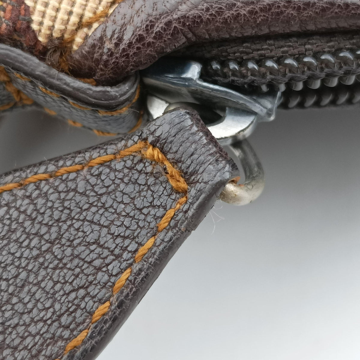 Trotter Brown Canvas × Leather 07-BO-0036トロッター ブラウン キャンバス × レザー 07-BO-0036