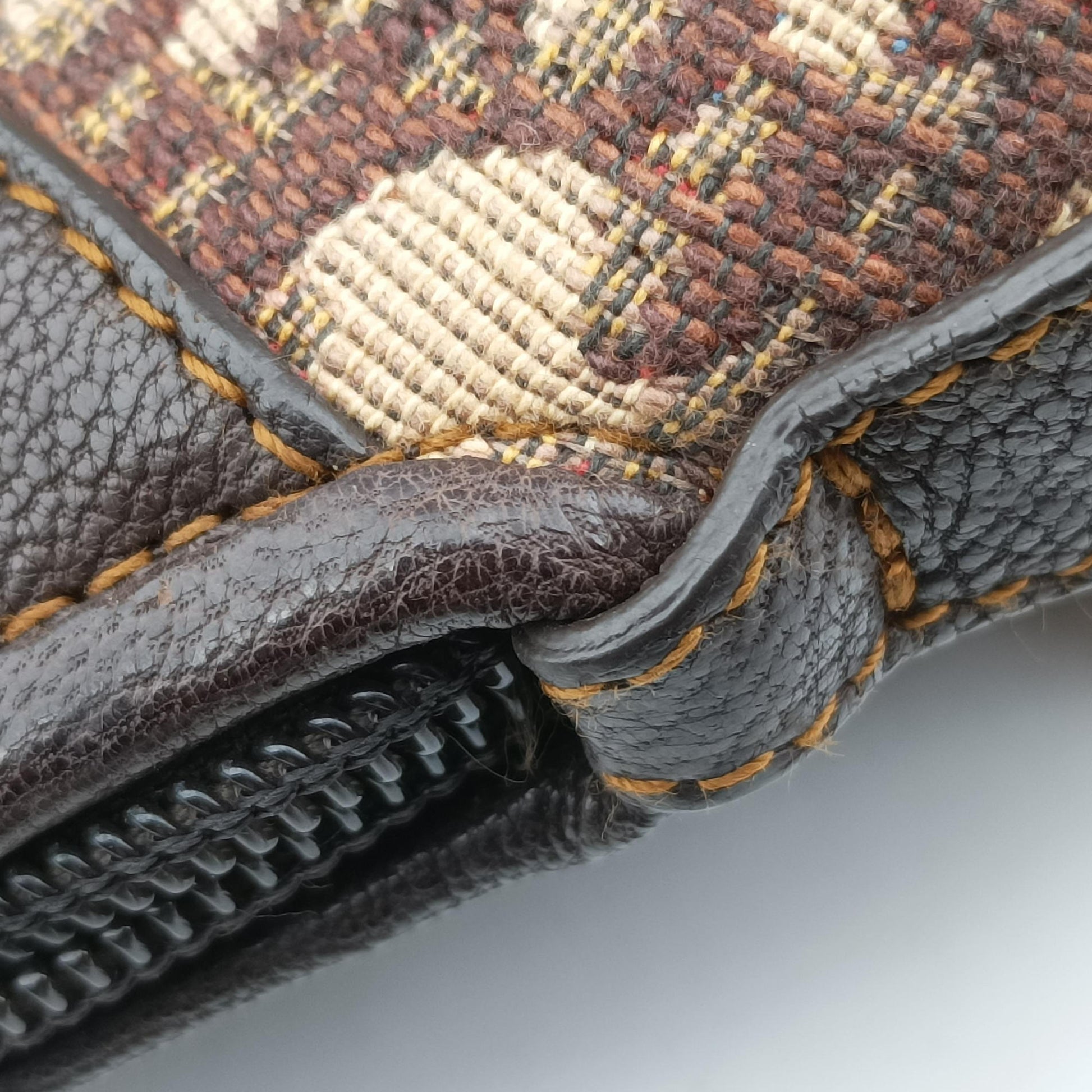 Trotter Brown Canvas × Leather 07-BO-0036トロッター ブラウン キャンバス × レザー 07-BO-0036