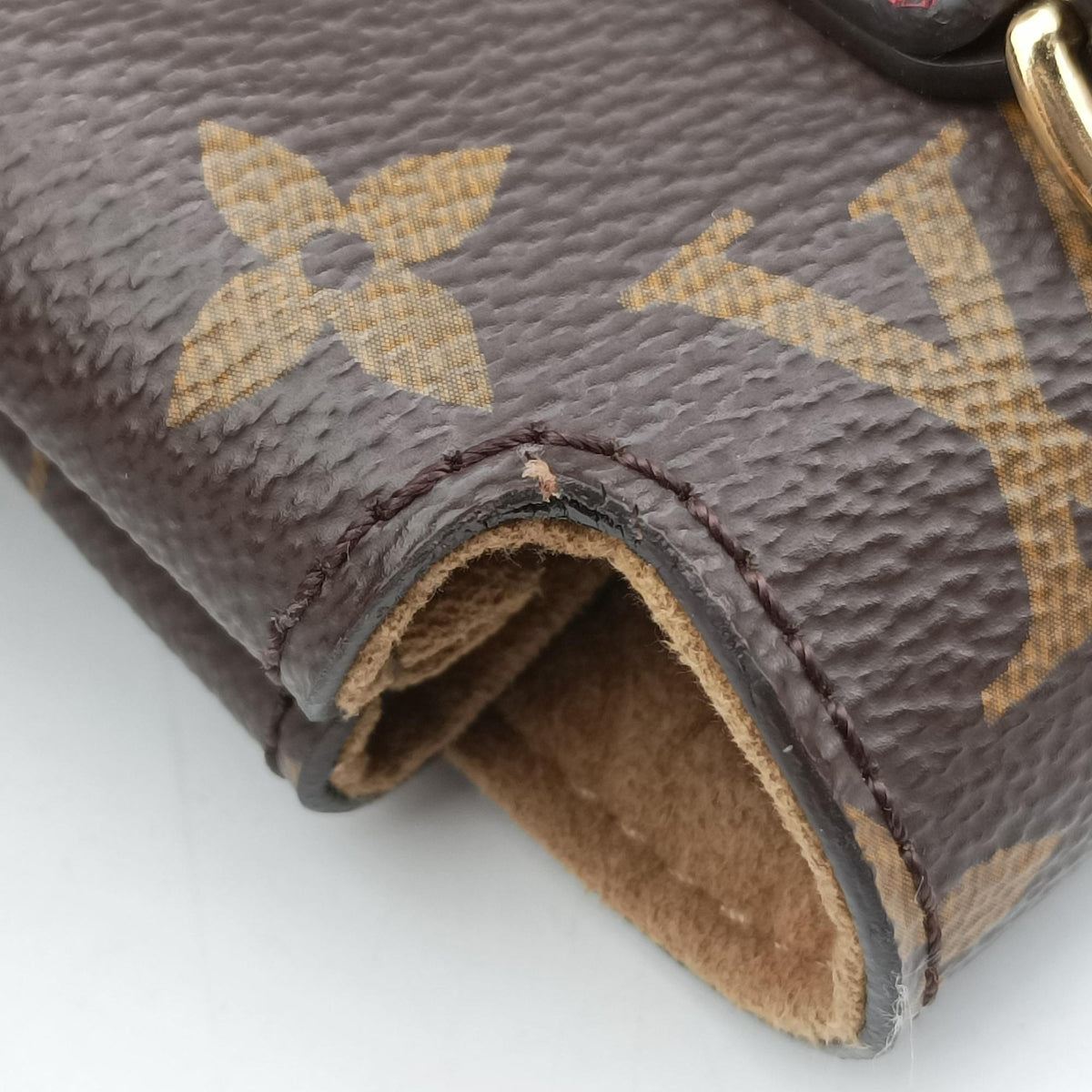 Pre-owned Louis Vuitton MARIGNAN Brown×COQUELICOT Monogram Canvas×calf leather M44544 shoulderbag | stylenewstar