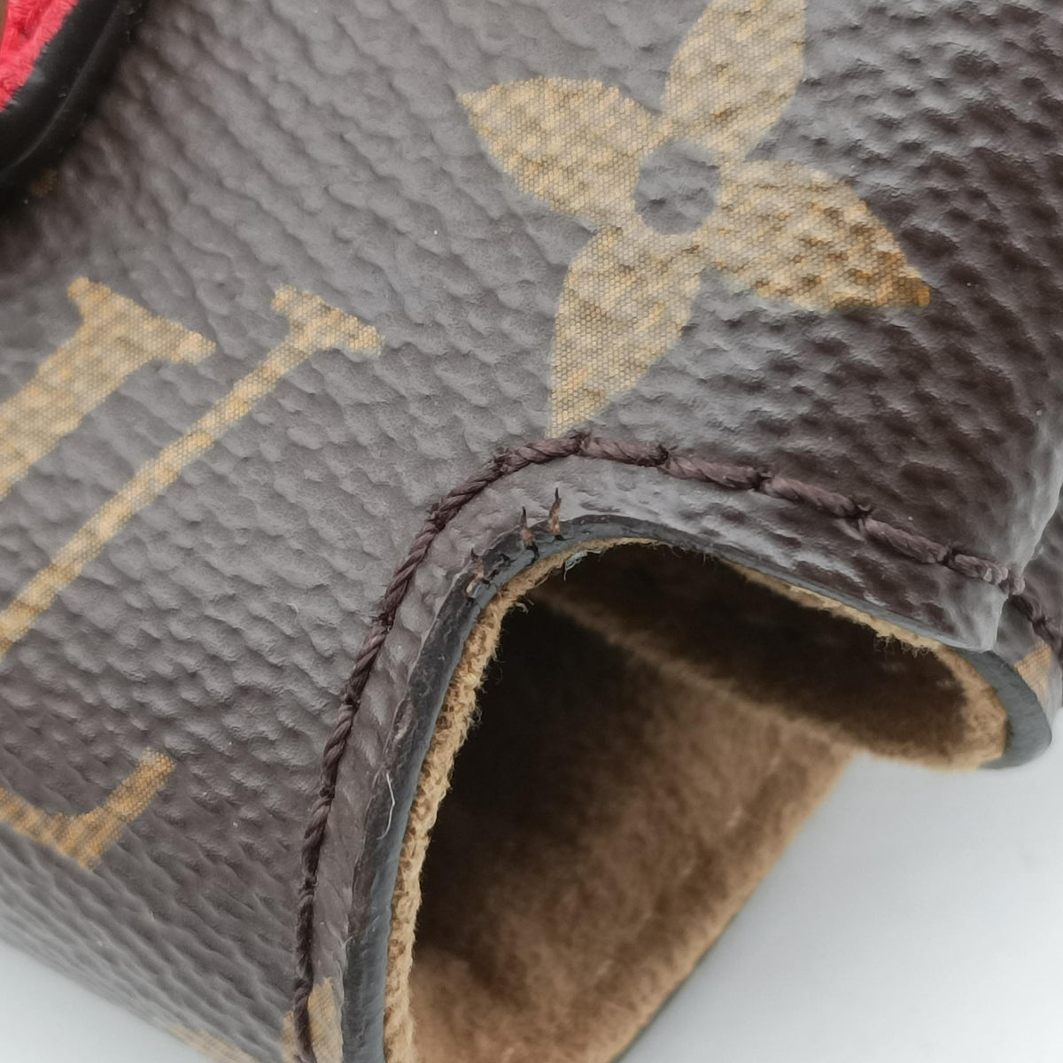 Pre-owned Louis Vuitton MARIGNAN Brown×COQUELICOT Monogram Canvas×calf leather M44544 shoulderbag | stylenewstar
