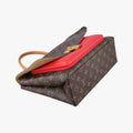 Pre-owned Louis Vuitton MARIGNAN Brown×COQUELICOT Monogram Canvas×calf leather M44544 shoulderbag | stylenewstar