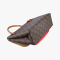 Pre-owned Louis Vuitton MARIGNAN Brown×COQUELICOT Monogram Canvas×calf leather M44544 shoulderbag | stylenewstar