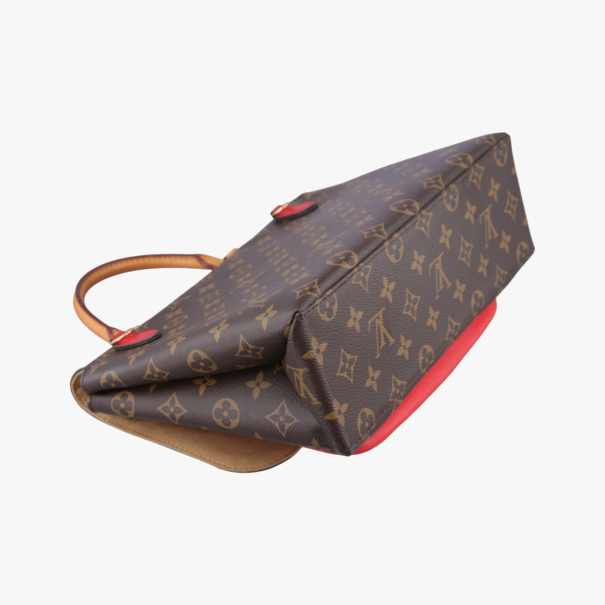 Pre-owned Louis Vuitton MARIGNAN Brown×COQUELICOT Monogram Canvas×calf leather M44544 shoulderbag | stylenewstar