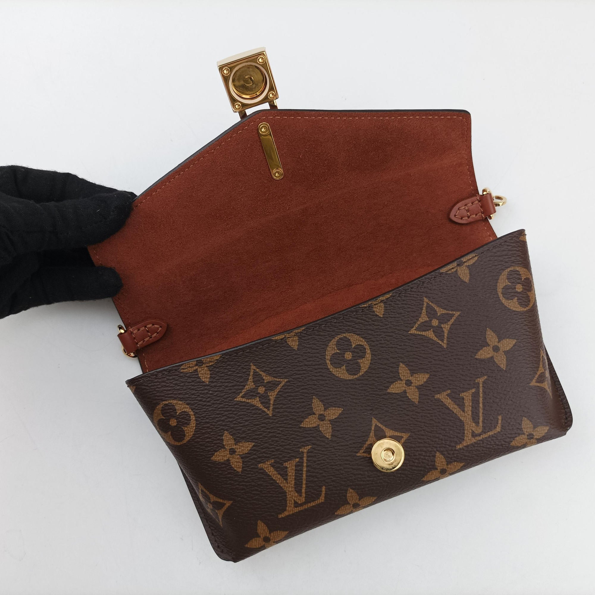 Padlock on strap Brown Monogram canvas×calf leather M80763 IC Chip パドロックオンストラップ モノグラム/ブラウン×ブラウン モノグラムキャンバス×カーフレザー M80763 ICチップ 