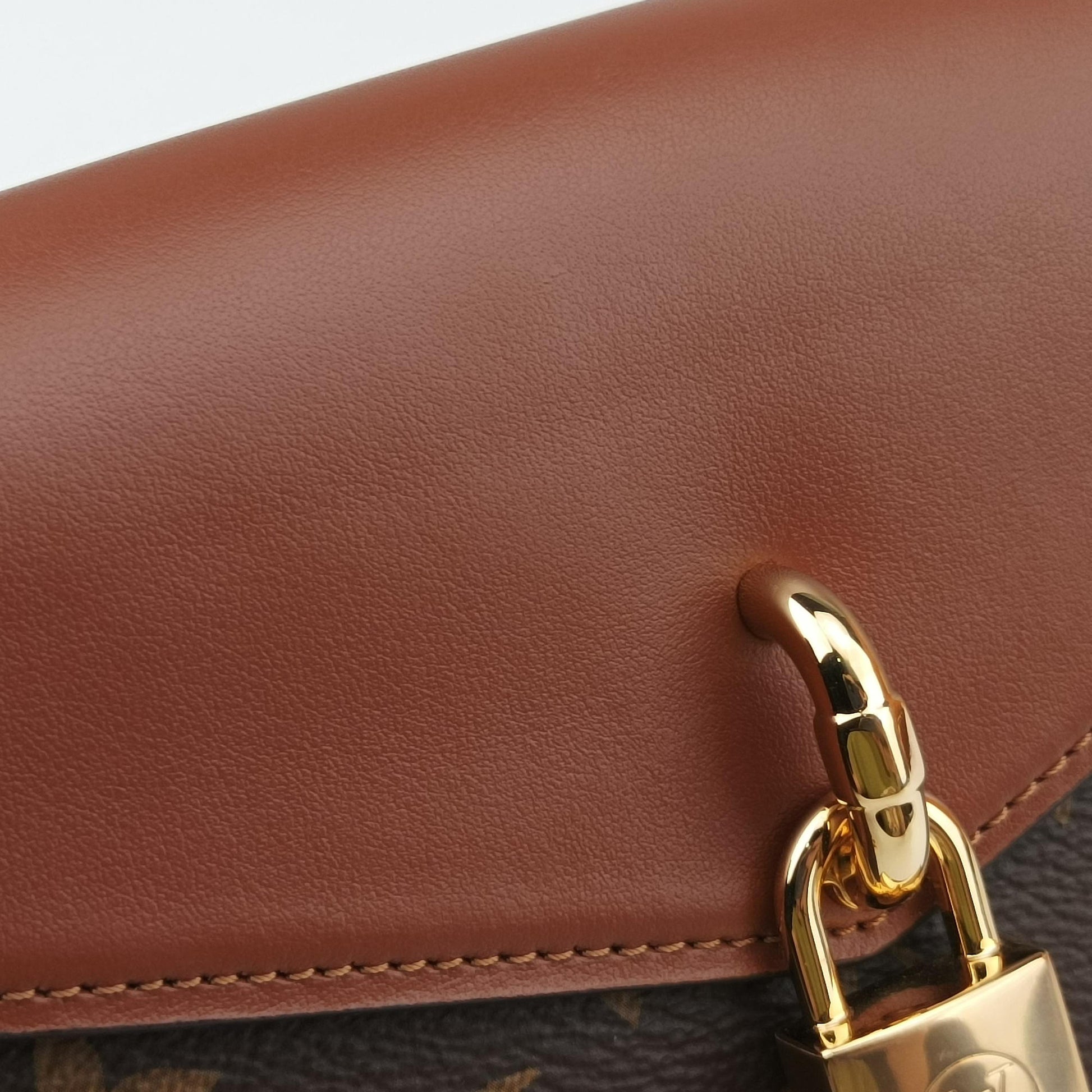 Padlock on strap Brown Monogram canvas×calf leather M80763 IC Chip パドロックオンストラップ モノグラム/ブラウン×ブラウン モノグラムキャンバス×カーフレザー M80763 ICチップ 