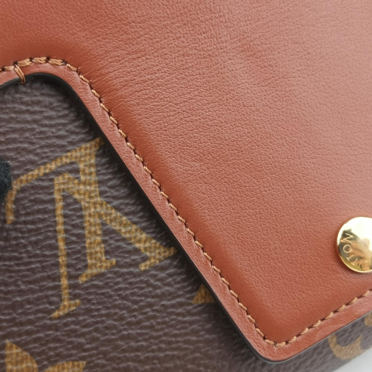 Padlock on strap Brown Monogram canvas×calf leather M80763 IC Chip パドロックオンストラップ モノグラム/ブラウン×ブラウン モノグラムキャンバス×カーフレザー M80763 ICチップ 