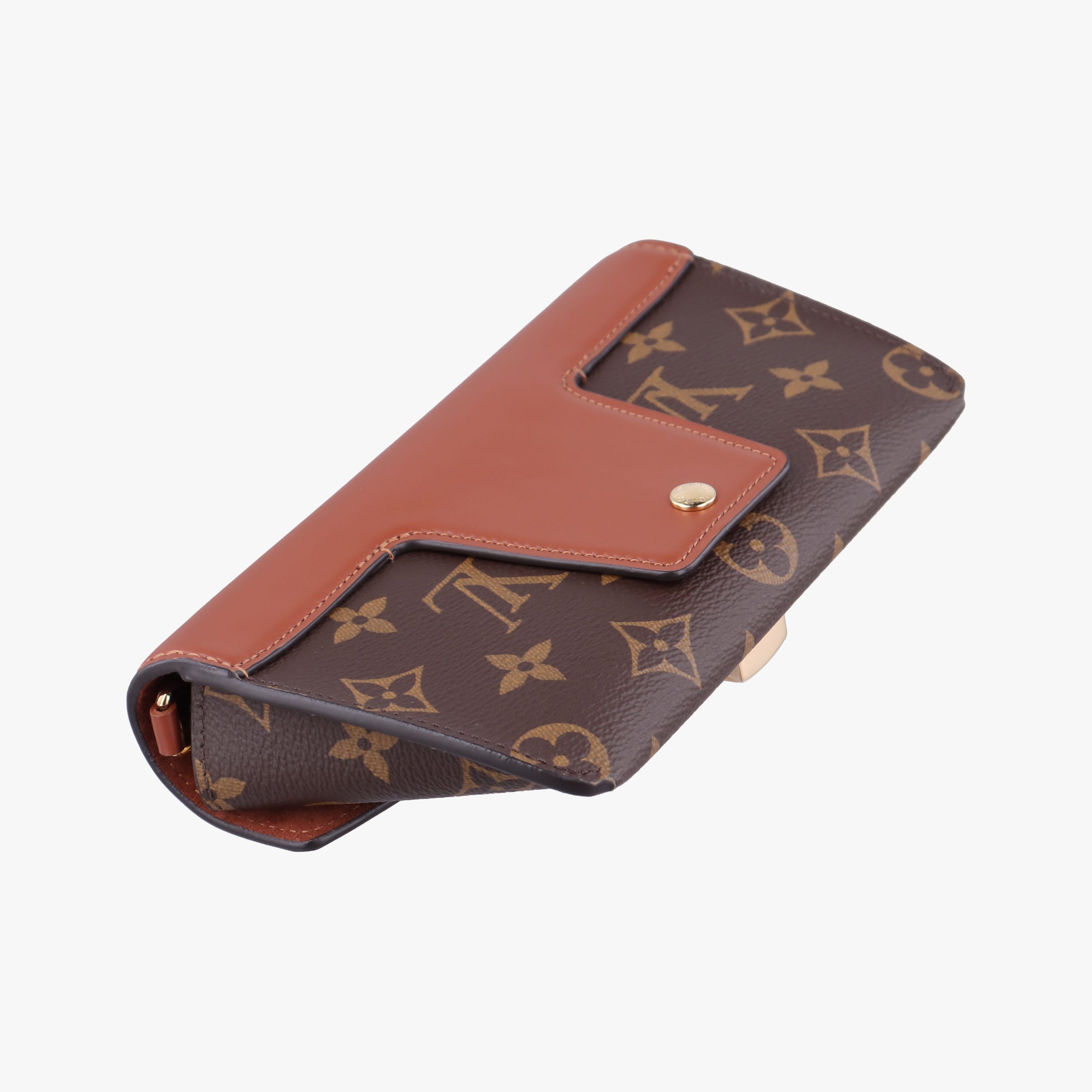 Padlock on strap Brown Monogram canvas×calf leather M80763 IC Chip パドロックオンストラップ モノグラム/ブラウン×ブラウン モノグラムキャンバス×カーフレザー M80763 ICチップ 