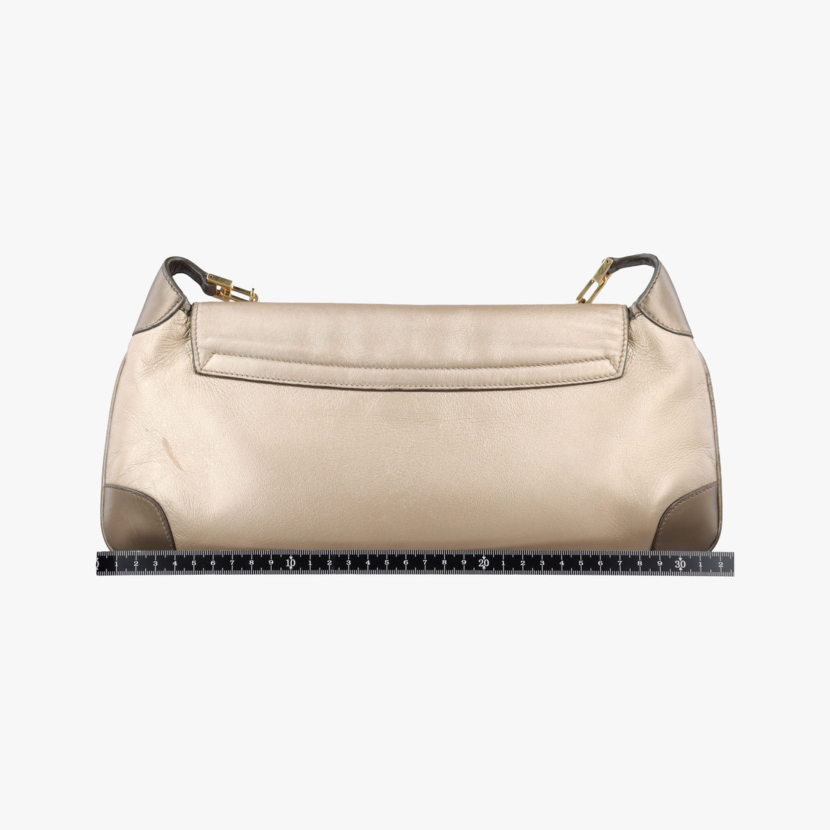 Pre-owned Gucci tiger head Golden Leather 001.41 shoulderbag | stylenewstar