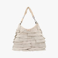 Pre-owned Yves Saint Laurent Mombasa Beige Suede 122245 handbag | stylenewstar