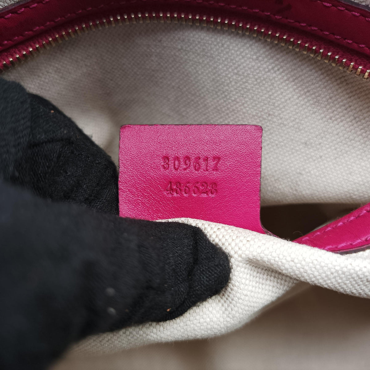 Pre-owned Gucci Microguccissima Rose Patent Leather 309617 shoulderbag | stylenewstar