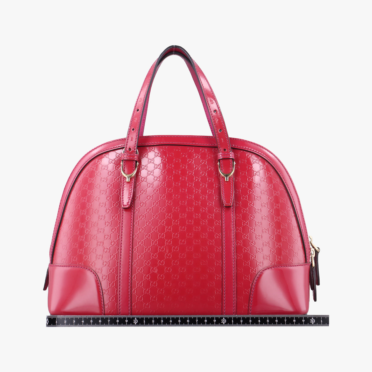 Pre-owned Gucci Microguccissima Rose Patent Leather 309617 shoulderbag | stylenewstar