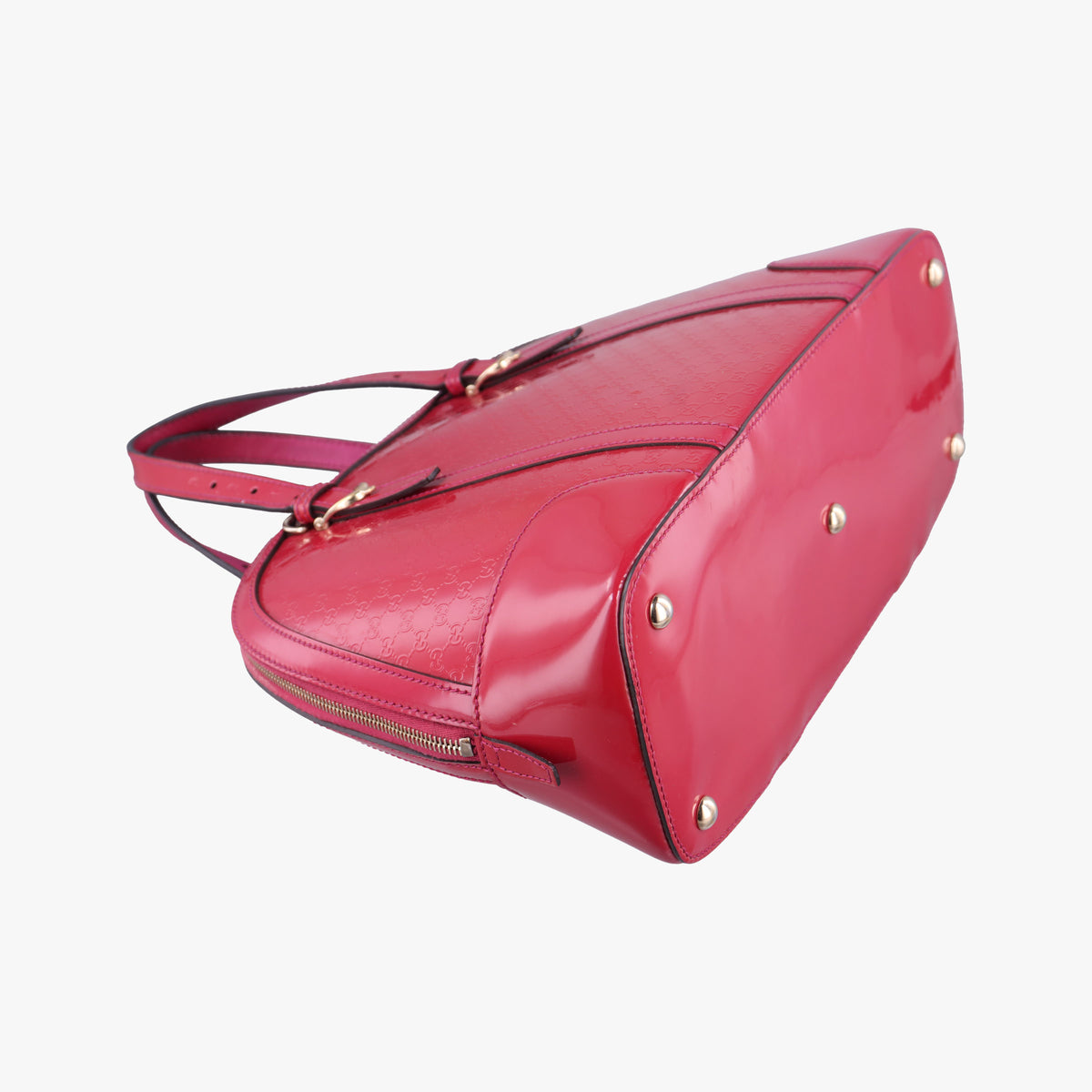 Pre-owned Gucci Microguccissima Rose Patent Leather 309617 shoulderbag | stylenewstar